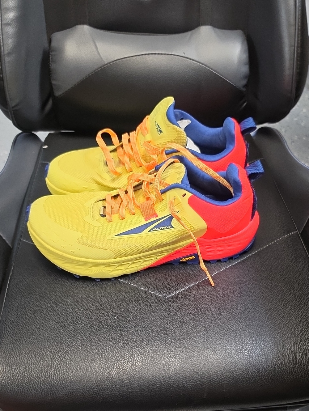 Mens Trail Sneakers - Yellow, Red & Blue